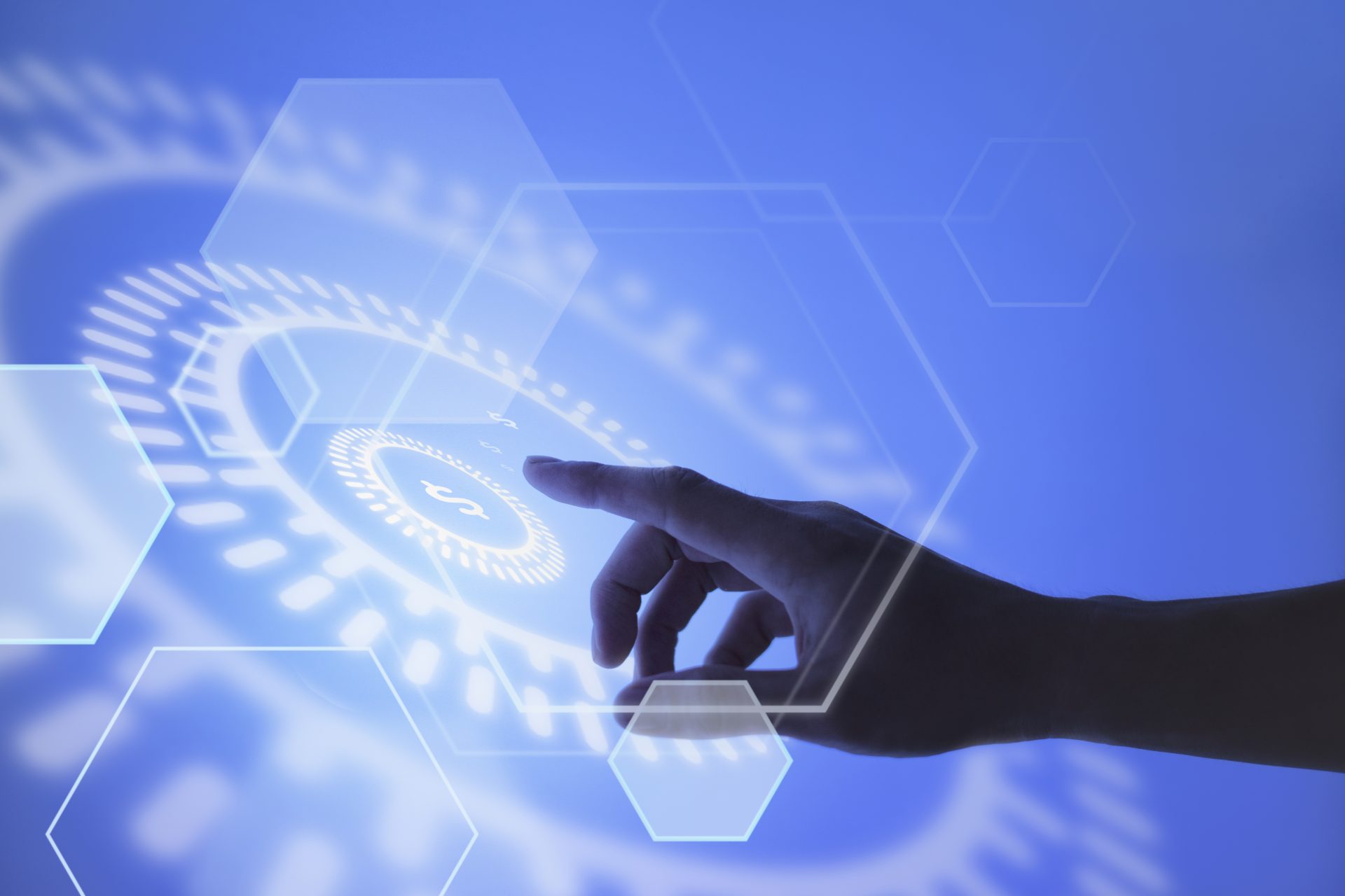 Touchscreen technology interface for business and finance management