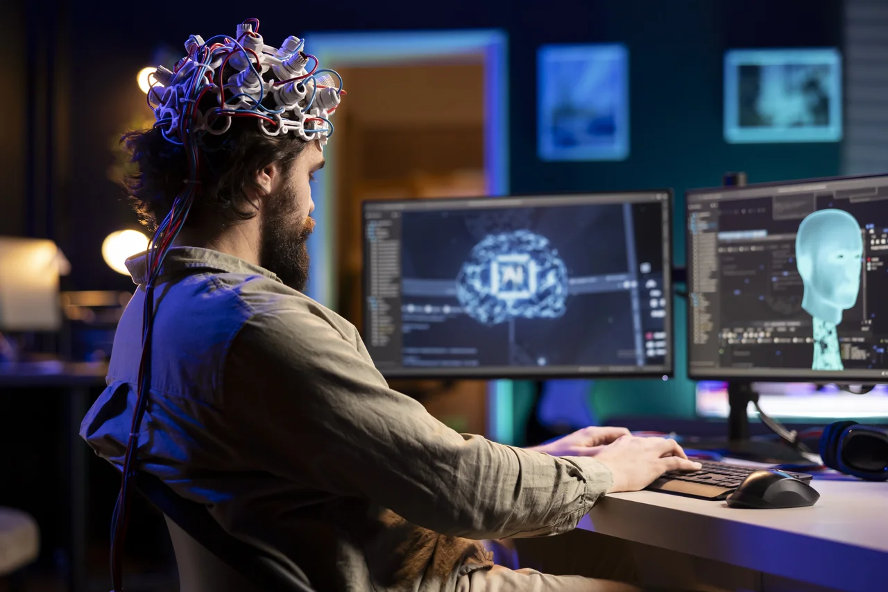 AI-driven technology for innovative research and development processes.