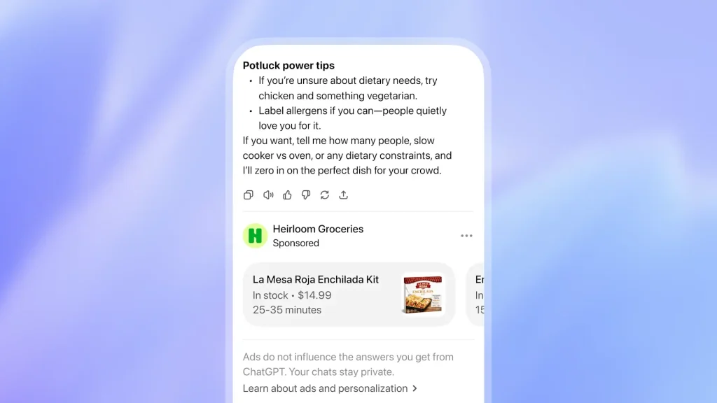 chat gpt ads