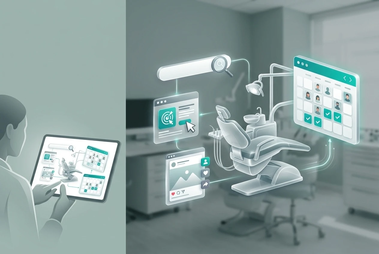 Marketing, PPC, SEO, social strategies for dental companies.